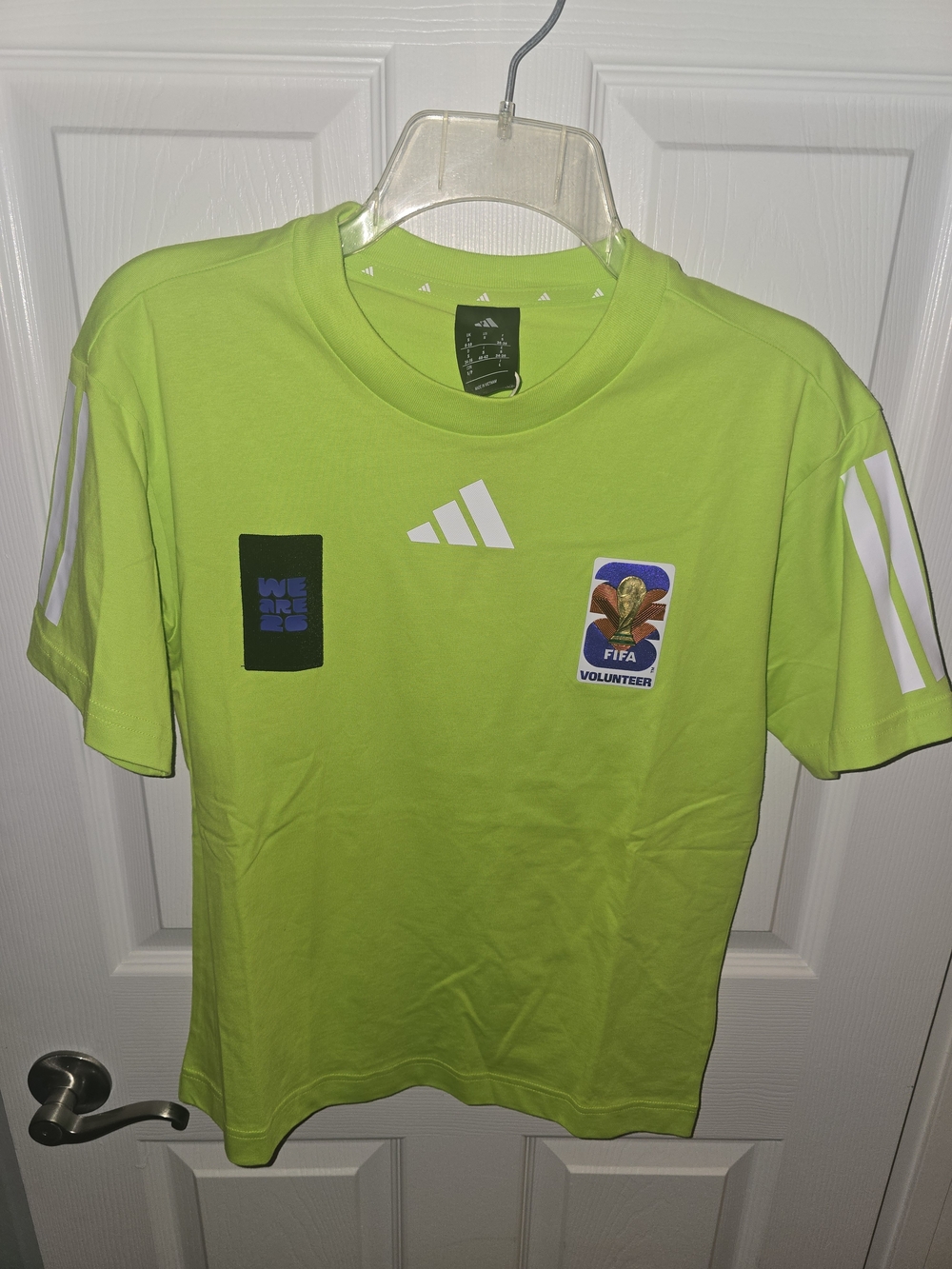 BNWT Adidas FIFA Lime Green Short-Sleeve Volunteer Tee (Women's Small)
